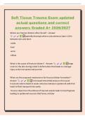 staff sergeant Exam updated&NewLine;actual questions and correct&NewLine;answers Graded A&plus; 2026&sol;2027&NewLine;What is the mission of the JROTC program&quest; - To motivate young&NewLine;people to be better citizens&NewLine;What are the 7 Army Values&quest; - Loyalty&comma; Duty&comma; Respect&comma; Selfless&NewLine;Service&comma; H