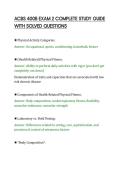 ACBS 400B EXAM 2 COMPLETE STUDY GUIDE&NewLine;WITH SOLVED QUESTIONS