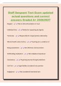 Staff Sergeant Test Exam updated&NewLine;actual questions and correct&NewLine;answers Graded A&plus; 2026&sol;2027&NewLine;Respect - Not an ethical foundation of trust&NewLine;Individual Care - Related to respecting pts dignity&NewLine;Technician - Responsible for inappropriate relationship&NewLine;Mental