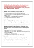 NSG 526&colon; Clinical Modalities in Advanced Psychiatric Mental Health Nursing Exam 1 &vert; Complete Exam Guide with All Questions&comma; Answers & Detailed Rationales &vert; Wilkes University &vert; Latest Update 2026&sol;2027 &vert; Graded A&plus;