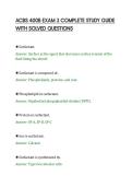 ACBS 400B EXAM 3 COMPLETE STUDY GUIDE&NewLine;WITH SOLVED QUESTIONS