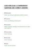 ACBS 400B EXAM 3 COMPREHENSIVE&NewLine;QUESTIONS AND CORRECT ANSWER