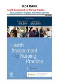 Test Bank Health Assessment for Nursing Practice 7th Edition Wilson Giddens