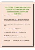 TDCJ CORE COMPETENCIES Exam&NewLine;updated actual questions and&NewLine;correct answers Graded A&plus;&NewLine;2026&sol;2027&NewLine;PD-28 - uniform and grooming standards&NewLine;A transport bag will contain - hand restraints with key&comma;black&NewLine;box&comma;pad lock with key&comma;belly belt&comma;leg restraints&comma;key hol