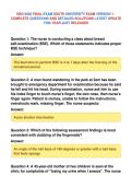 NSG 6020 FINAL EXAM SOUTH UNIVERSITY EXAM VERSION 1 &NewLine;COMPLETE QUESTIONS AND DETAILED SOLUTIONS LATEST UPDATE&NewLine;THIS YEAR JUST RELEASED
