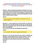 NSG 6020 FINAL EXAM SOUTH UNIVERSITY EXAM VERSION 2 &NewLine;COMPLETE QUESTIONS AND DETAILED SOLUTIONS LATEST UPDATE&NewLine;THIS YEAR JUST RELEASED