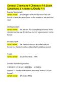 General Chemistry I Chapters 4-6 Exam Questions & Answers &lpar;Grade A&plus;&rpar;&period;docx&NewLine;&NewLine;