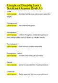 Principles of Chemistry Exam 1 Questions & Answers &lpar;Grade A&plus;&rpar;&period;docx&NewLine;&NewLine;