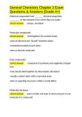 General Chemistry Chapter 3 Exam Questions & Answers &lpar;Grade A&plus;&rpar;&period;docx&NewLine;&NewLine;