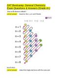 DAT Bootcamp General Chemistry Exam Questions & Answers &lpar;Grade A&plus;&rpar;&period;docx&NewLine;&NewLine;
