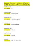 General Chemistry I Exam 2 &lpar;Chapter 3 and 4&rpar; Questions & Answers &lpar;Grade A&plus;&rpar;&period;docx&NewLine;&NewLine;