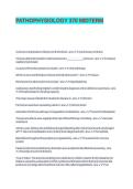 PATHOPHYSIOLOGY 370 MIDTERM