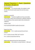 General Chemistry II - Exam 2 Questions & Answers &lpar;Grade A&plus;&rpar;&period;docx&NewLine;&NewLine;