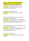 ExAc - CCDC 2 - Part 4 and 5 Exam Questions & Answers &lpar;Grade A&plus;&rpar;&period;docx&NewLine;&NewLine;