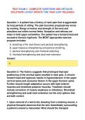 PEAT EXAM 2 - COMPLETE QUESTIONS AND DETAILED&NewLine;SOLUTIONS LATEST UPDATE THIS YEAR JUST RELEASED