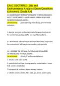 ExAC Exam Bundle With 100&percnt; Correct Answers 2025