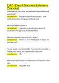 ExAC - Exam 4 Questions & Answers &lpar;Grade A&plus;&rpar;&period;docx&NewLine;&NewLine;