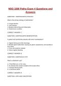 NSG 3280 Patho Exam 4 Questions and Answers&vert; 100&percnt; Verified&vert; 2026