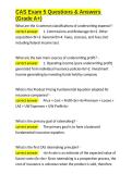 CAS Exam 5 Questions & Answers &lpar;Grade A&plus;&rpar;&period;docx&NewLine;&NewLine;