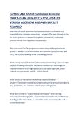 Certified AML Fintech Compliance Associate &lpar;CAFCA&rpar; EXAM 2026-2027 LATEST UPDATED VERSION QUESTIONS AND ANSWERS JUST RELEASED