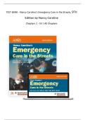 Test Bank for Nancy Caroline&rsquo;s Emergency Care in the Streets&comma; 9th Edition by Nancy L&period; Caroline & American Academy of Orthopaedic Surgeons &lpar;AAOS&rpar; &vert; Chapters 1&ndash;53 Complete &vert; Questions & Answers &vert; 2027
