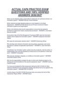 Package deal for  CAPA CAPA WRITTEN EXAM PRACTICE QUESTIONS AND ANSWERS 2026&sol;2027