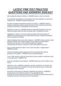 LATEST FRM TEST PRACTICE&NewLine;QUESTIONS AND ANSWERS 2026&sol;2027