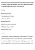ST&period; LOUIS COUNTY PLUMBING EXAM&ndash; QUESTIONS AND ANSWERS &vert; VERIFIED AND WELL DETAILED ANSWERS &vert;&NewLine;PLUS RATIONALES &vert; DOWNLOAD AND PASS &vert; LATEST EXAM UPDATE 2026&sol;2027