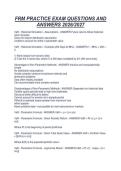 FRM PRACTICE EXAM QUESTIONS AND&NewLine;ANSWERS 2026&sol;2027