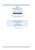NUR 256&NewLine;Mental Health Nursing - Exam&NewLine;1 Comprehensive Review&NewLine;Exam Review &bull; High-Yield Practice&NewLine;2026 &sol; 2027 UPDATE&NewLine;Actual Questions & Verified Answers&NewLine;with Detailed Clinical Rationales