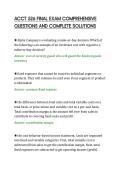 ACCT 526 FINAL EXAM COMPREHENSIVE&NewLine;QUESTIONS AND COMPLETE SOLUTIONS
