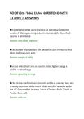 ACCT 526 FINAL EXAM QUESTIONS WITH&NewLine;CORRECT ANSWERS