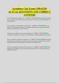 Accuplacer Test Exam UPDATED &NewLine;ACTUAL QUESTIONS AND CORRECT &NewLine;ANSWERS