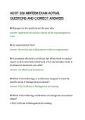 ACCT 526 MIDTERM EXAM ACTUAL&NewLine;QUESTIONS AND CORRECT ANSWERS