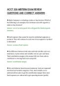 ACCT 526 MIDTERM EXAM REVIEW&NewLine;QUESTIONS AND CORRECT ANSWERS
