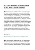 ACCT 526 MIDTERM EXAM UPDATED EXAM&NewLine;SCRIPT WITH COMPLETE ANSWERS
