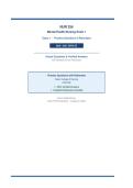 NUR 256&NewLine;Mental Health Nursing Exam 1&NewLine;Exam 1 &bull; Practice Questions & Rationales&NewLine;2026 &sol; 2027 UPDATE&NewLine;Actual Questions & Verified Answers&NewLine;with Detailed Clinical Rationales