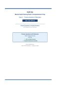 NUR 256&NewLine;Mental Health Nursing Exam 3 Comprehensive Prep&NewLine;Exam 3 &bull; Practice Questions & Rationales&NewLine;2026 &sol; 2027 UPDATE&NewLine;Actual Questions & Verified Answers&NewLine;with Detailed Clinical Rationales