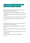ACHE BOG EXAM PREPARATION TEST&NewLine;BANK WITH CORRECT ANSWERS