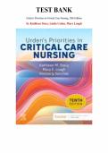 Urden&rsquo;s Priorities in Critical Care Nursing&comma; 10th Edition  &mdash;by Linda Urden&comma; Kathleen Stacy&comma; Mary Lough &vert; Complete Test Bank &lpar;Chapter 1-27&rpar;