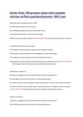 DaVita Final Exam 100 Questions & Answers &lpar;Latest Version&rpar; &ndash; Complete Hemodialysis Test Bank & Study Guide with Verified Solutions