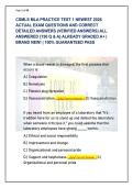 CSMLS MLA Practice Test 1 Exam Prep &lpar;Latest 2026&rpar; &vert; 150 Verified Q&As & Detailed Rationales