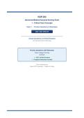 NUR 265&NewLine;Advanced Medical-Surgical Nursing Exam&NewLine;1 - Critical Care Concepts&NewLine;Exam 1 &bull; Practice Questions & Rationales&NewLine;2026 &sol; 2027 UPDATE&NewLine;Actual Questions & Verified Answers&NewLine;with Detailed Clinical Rationales