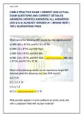 CSMLS Medical Laboratory Science Practice Exam 1 &lpar;Latest 2026&rpar; &vert; 230 Verified Q&As & Detailed Rationales