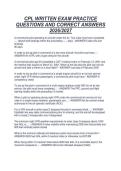 CPL WRITTEN EXAM PRACTICE&NewLine;QUESTIONS AND CORRECT ANSWERS&NewLine;2026&sol;2027