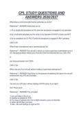CPL STUDY QUESTIONS AND&NewLine;ANSWERS 2026&sol;2027