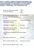 IICRC CCT Carpet Cleaning Technician Exam Prep &lpar;Latest 2026&rpar; &vert; 275 Verified Q&As & Detailed Rationales