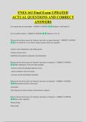 FNES 163 Final Exam UPDATED &NewLine;ACTUAL QUESTIONS AND CORRECT &NewLine;ANSWERS