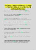 RD Exam - Principles of Dietetics - Domain &NewLine;1 UPDATED ACTUAL QUESTIONS AND &NewLine;CORRECT ANSWERS
