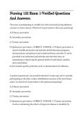 Nursing 122 Exam 1&colon; Fundamentals of Nursing &vert; Verified Questions & Correct Answers with Rationales